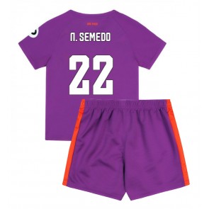 Wolves Nelson Semedo #22 Dětské Alternativní dres komplet 2024-25 Krátký Rukáv (+ trenýrky)